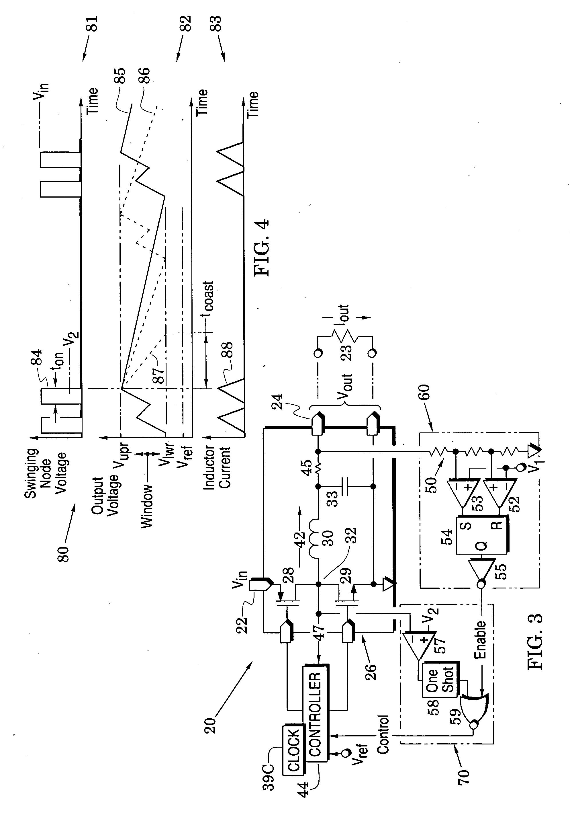 Switching converters with efficiently-controlled mode transitions