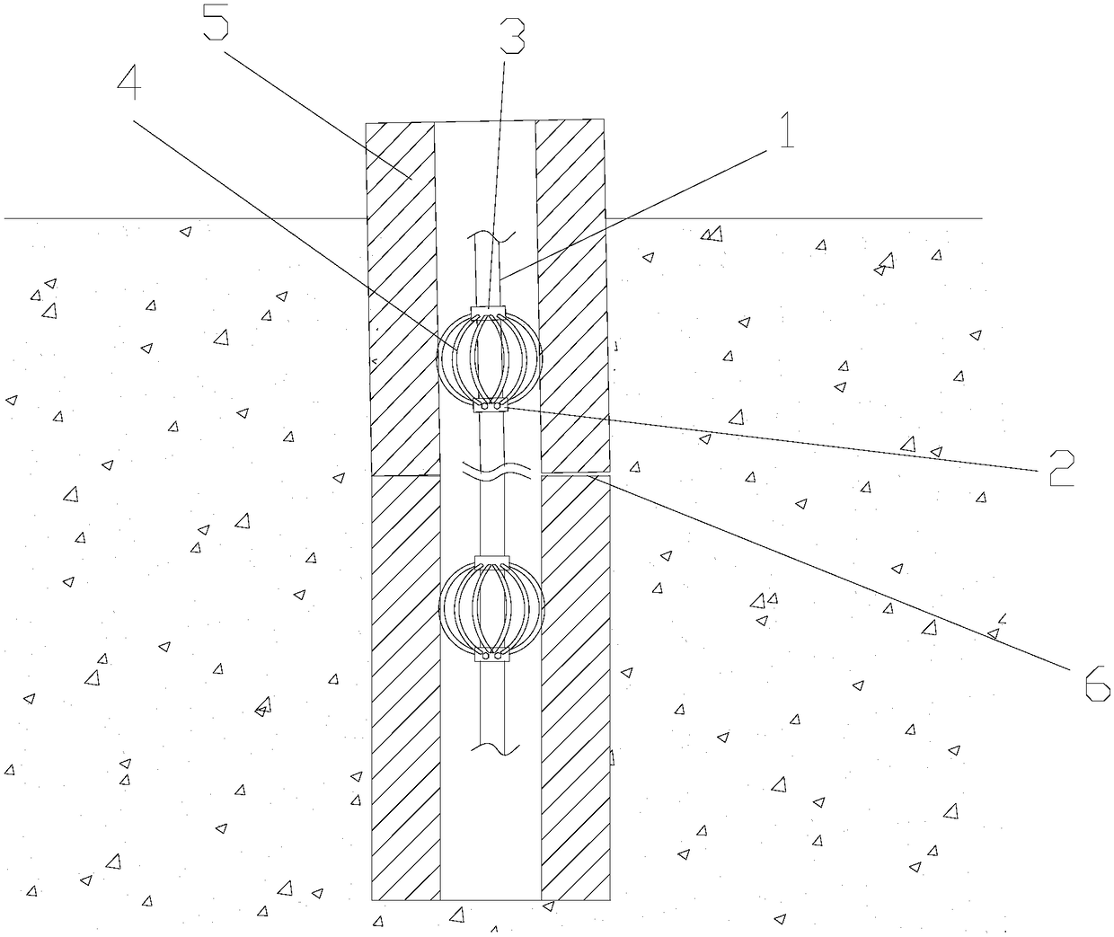 Prefabricated hollow pipe pile verticality measuring device and measuring method thereof