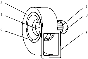 Backward-tilting multi-wing anti-explosion centrifugal fan