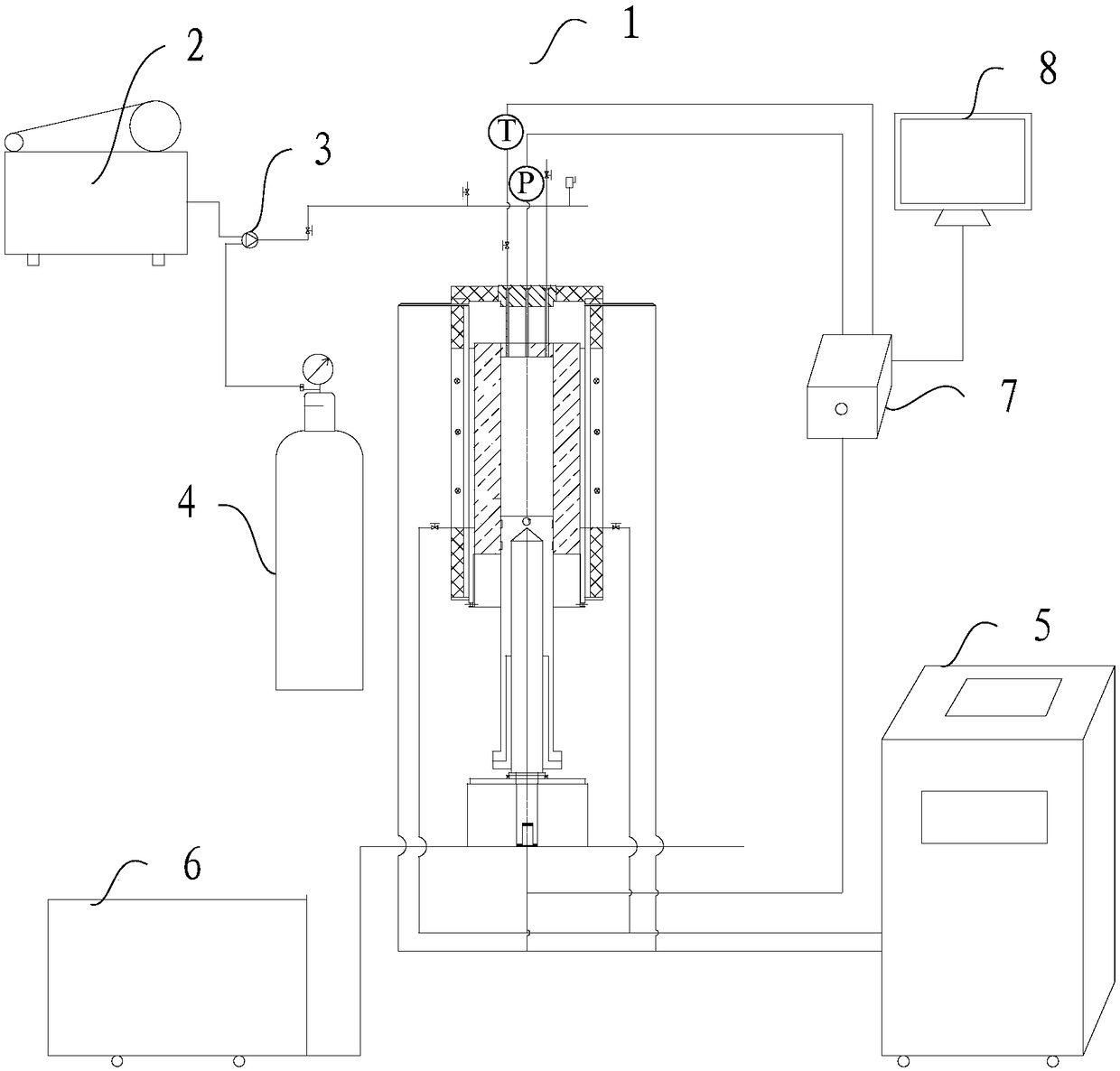 Variable volume phase balance measurement device for multicomponent gas hydrate