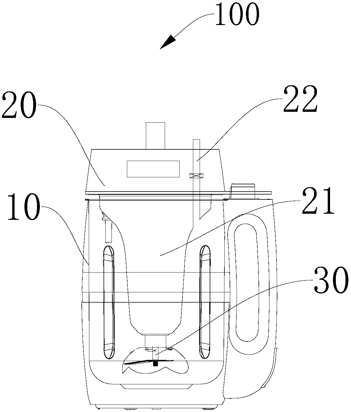 Pulping method for a food processor