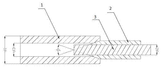 Method for manufacturing copper-aluminum welded joint of capillary tube and copper end sleeved aluminum capillary tube