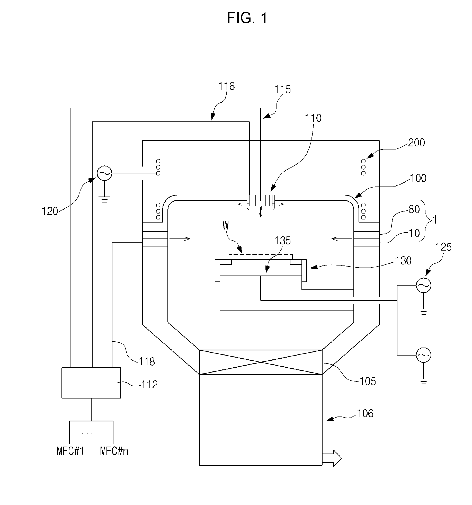 Side gas injector for plasma reaction chamber