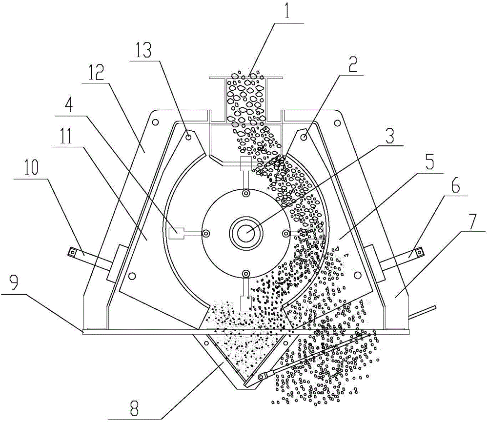 Reversible hammer crusher