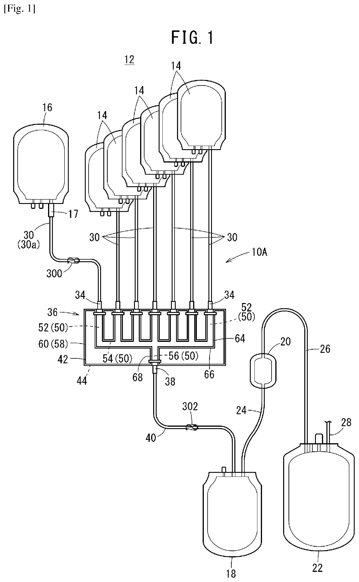 Flow path device and biological component bag system