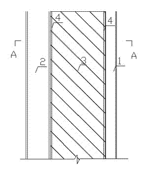 Overall assembly-type double-row steel pile foundation pit supporting structure
