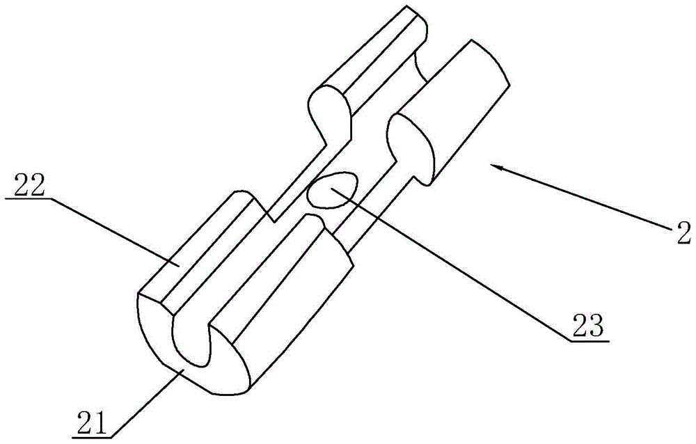 A connection structure between a Roman column decorative strip and furniture
