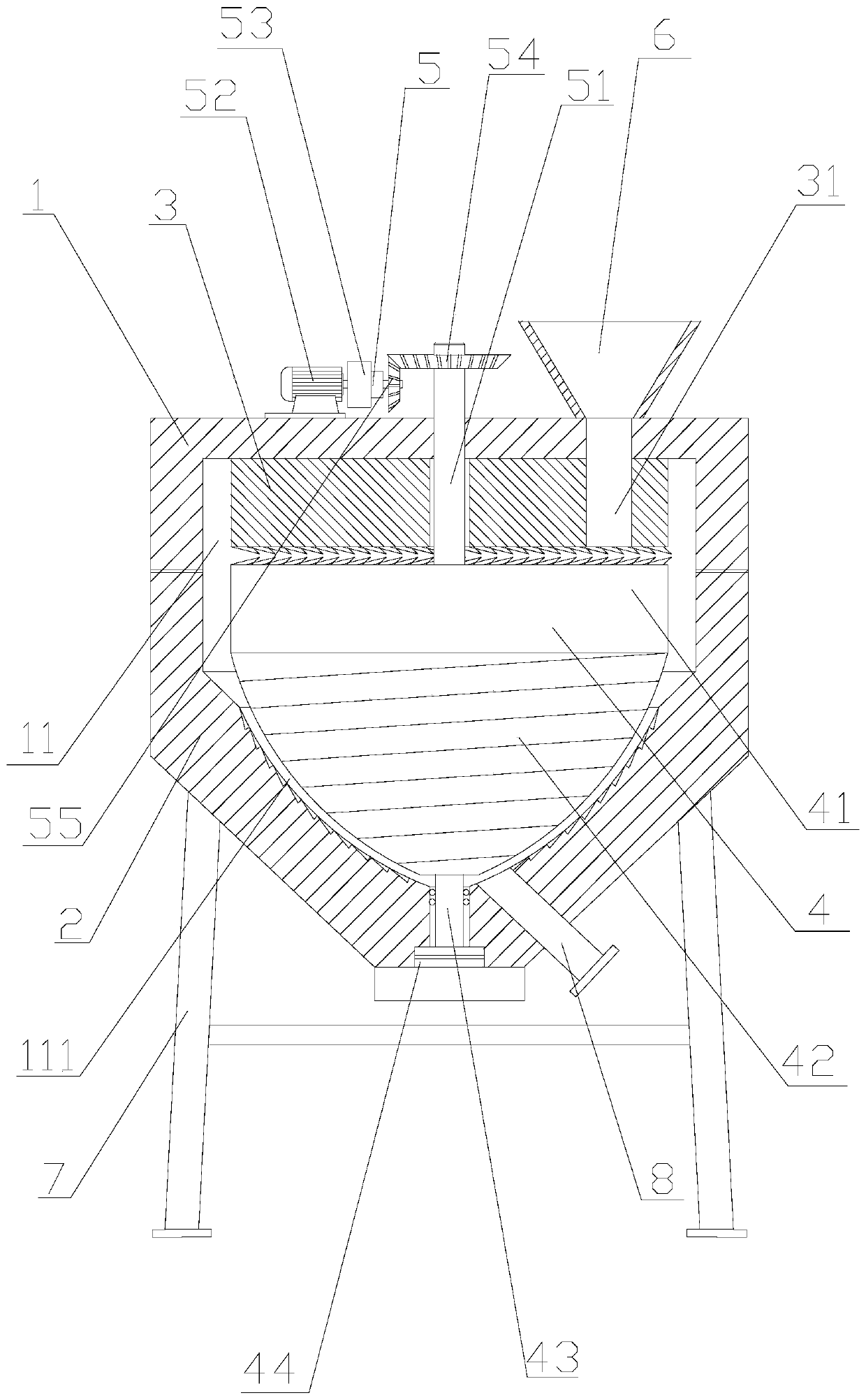 Papermaking pulp mill with good milling effect