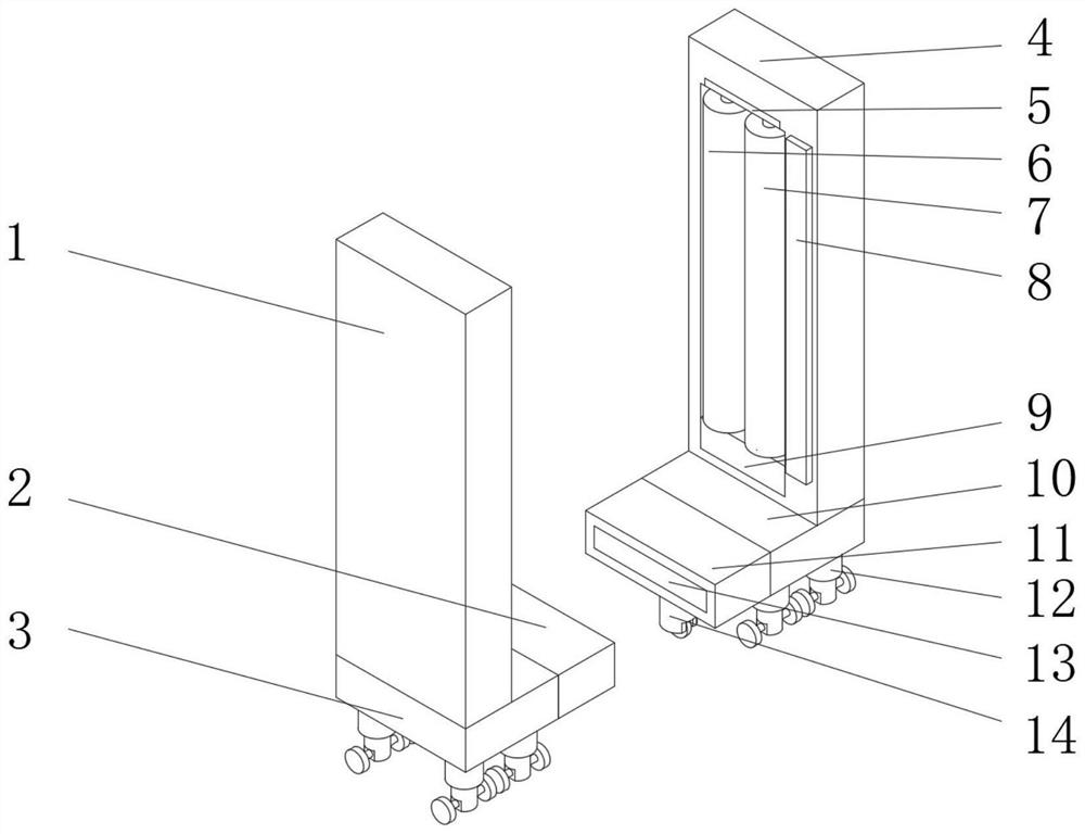 Lubricating oil filling device for elevator car guide rail