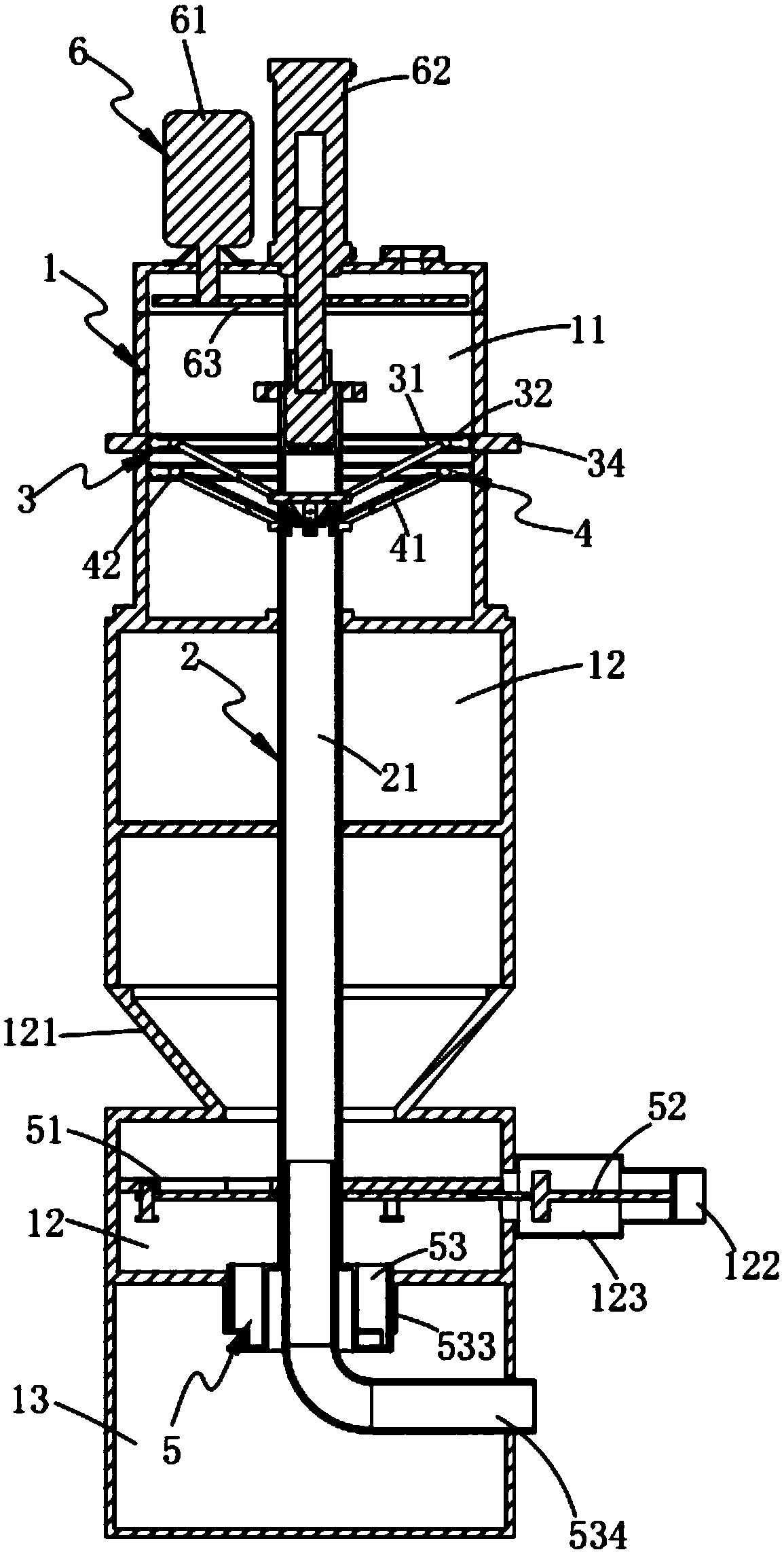 Automatic sludge processing device and method