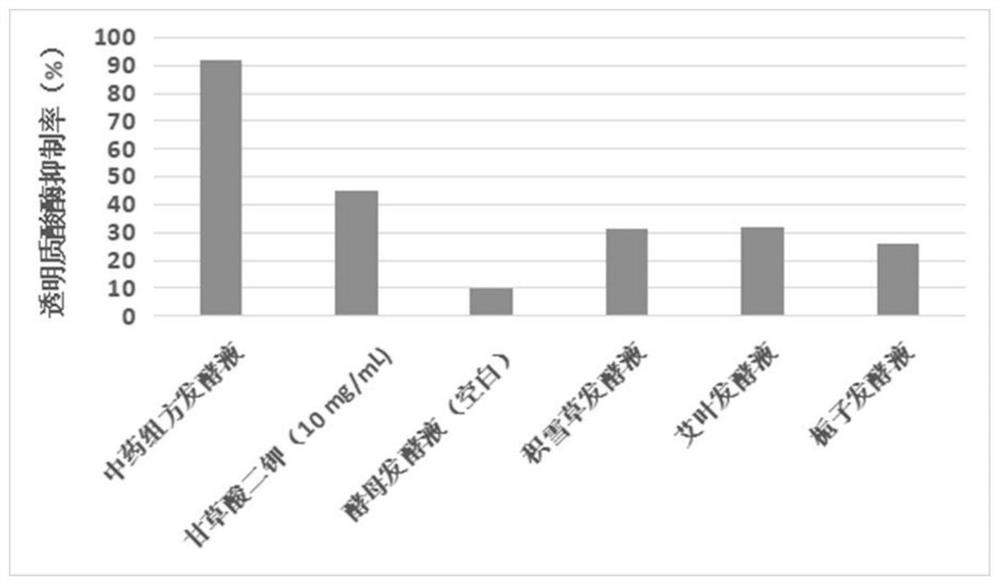 Anti-allergy traditional Chinese medicine formula fermentation product, preparation method and application thereof in cosmetics