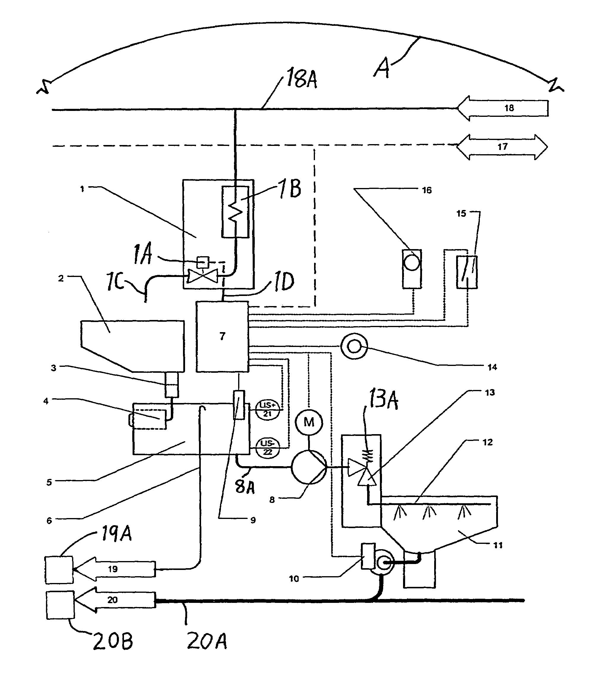 Method and apparatus for processing and re-using of gray water for flushing toilets
