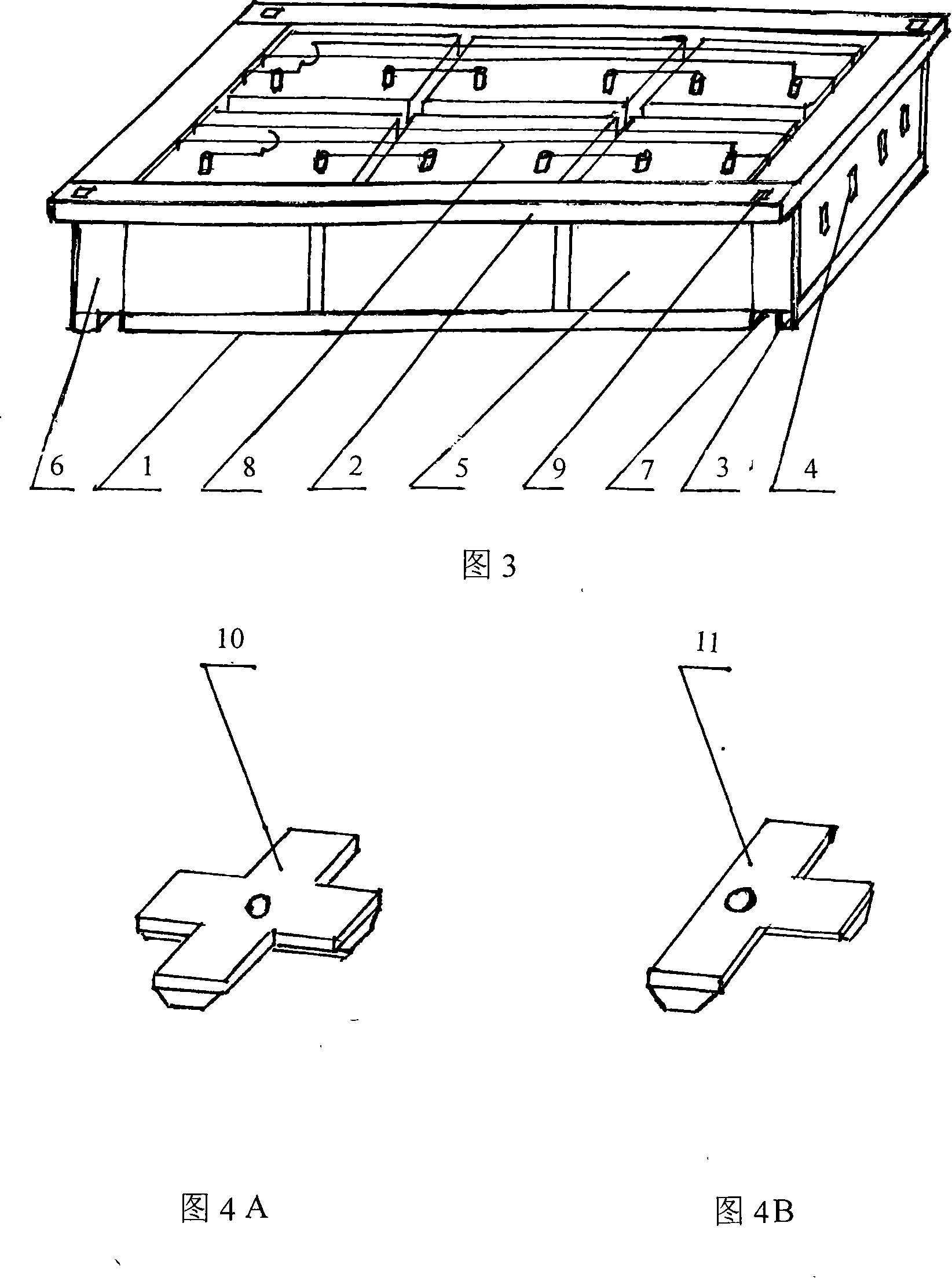 Conveying system of multi-power driving electric car capable of replacing accumulators collection case