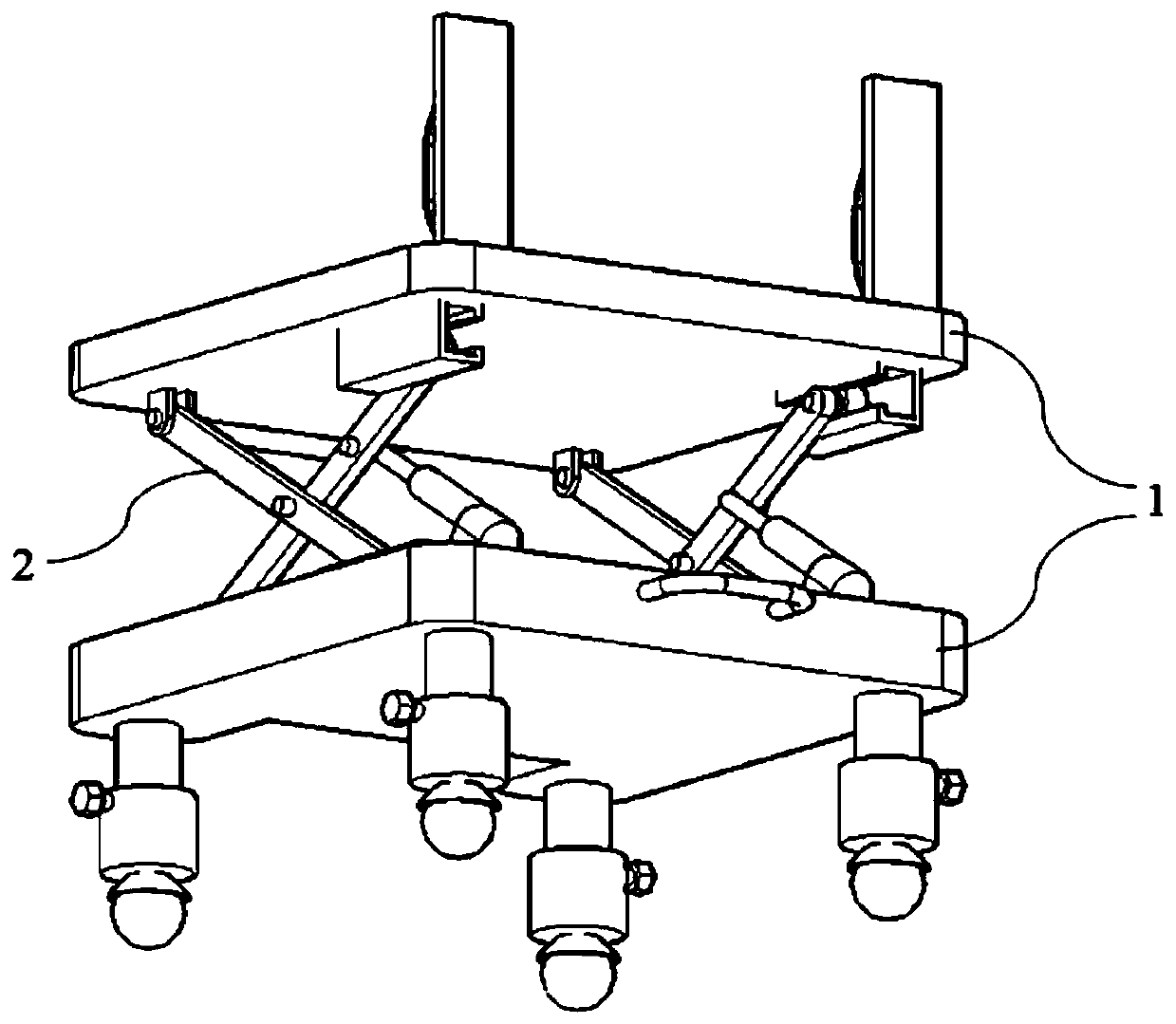 Rail-mounted circuit breaker operation trolley