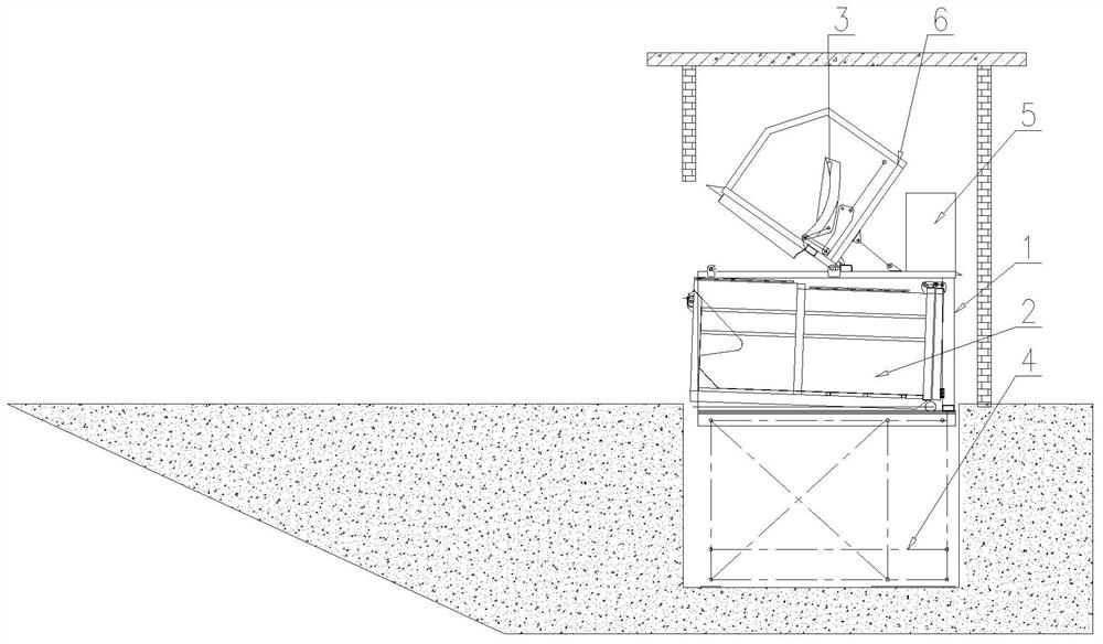 Buried garbage compression equipment and garbage compression method