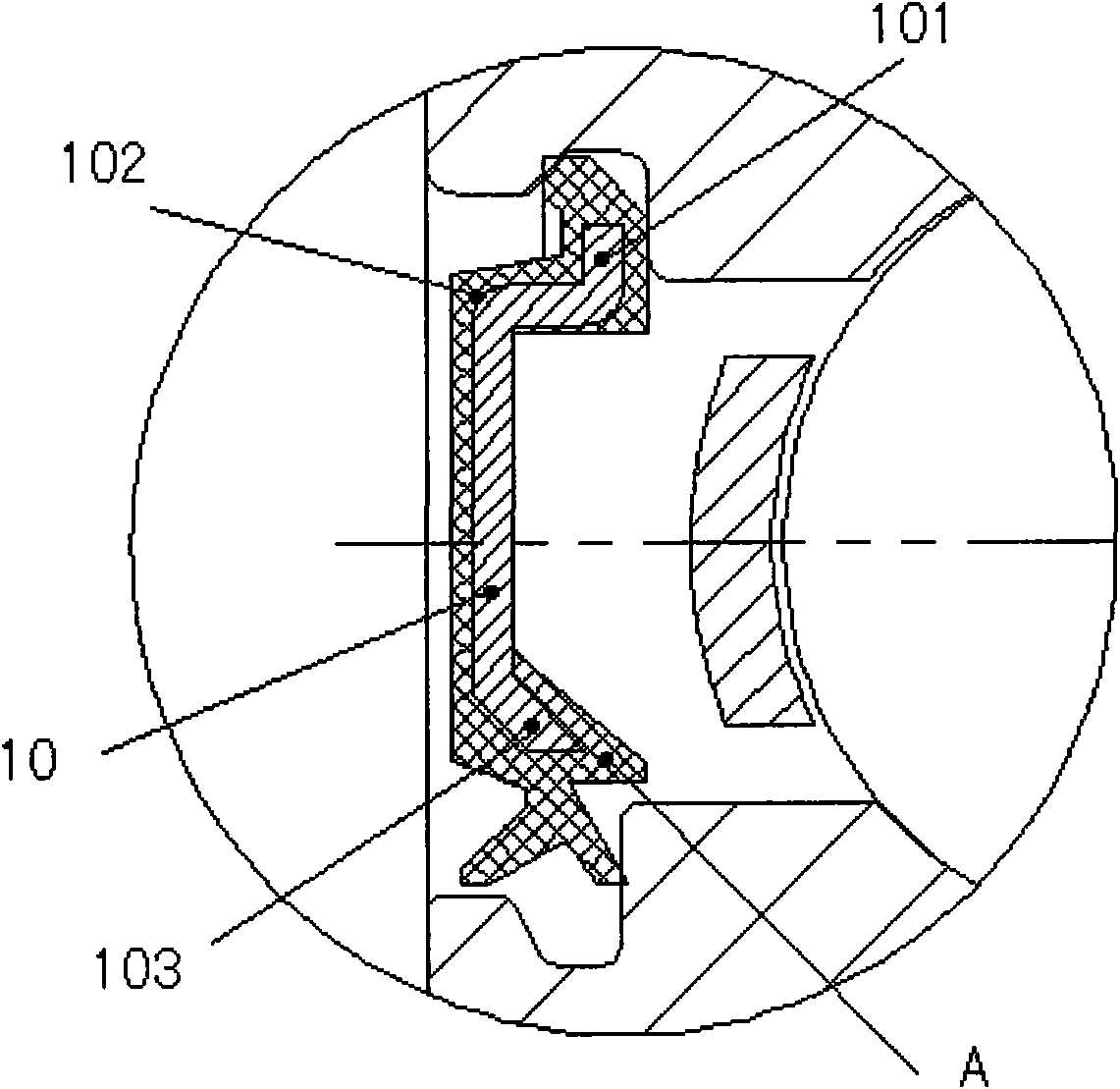Frame structure of bearing sealing-ring with high strength