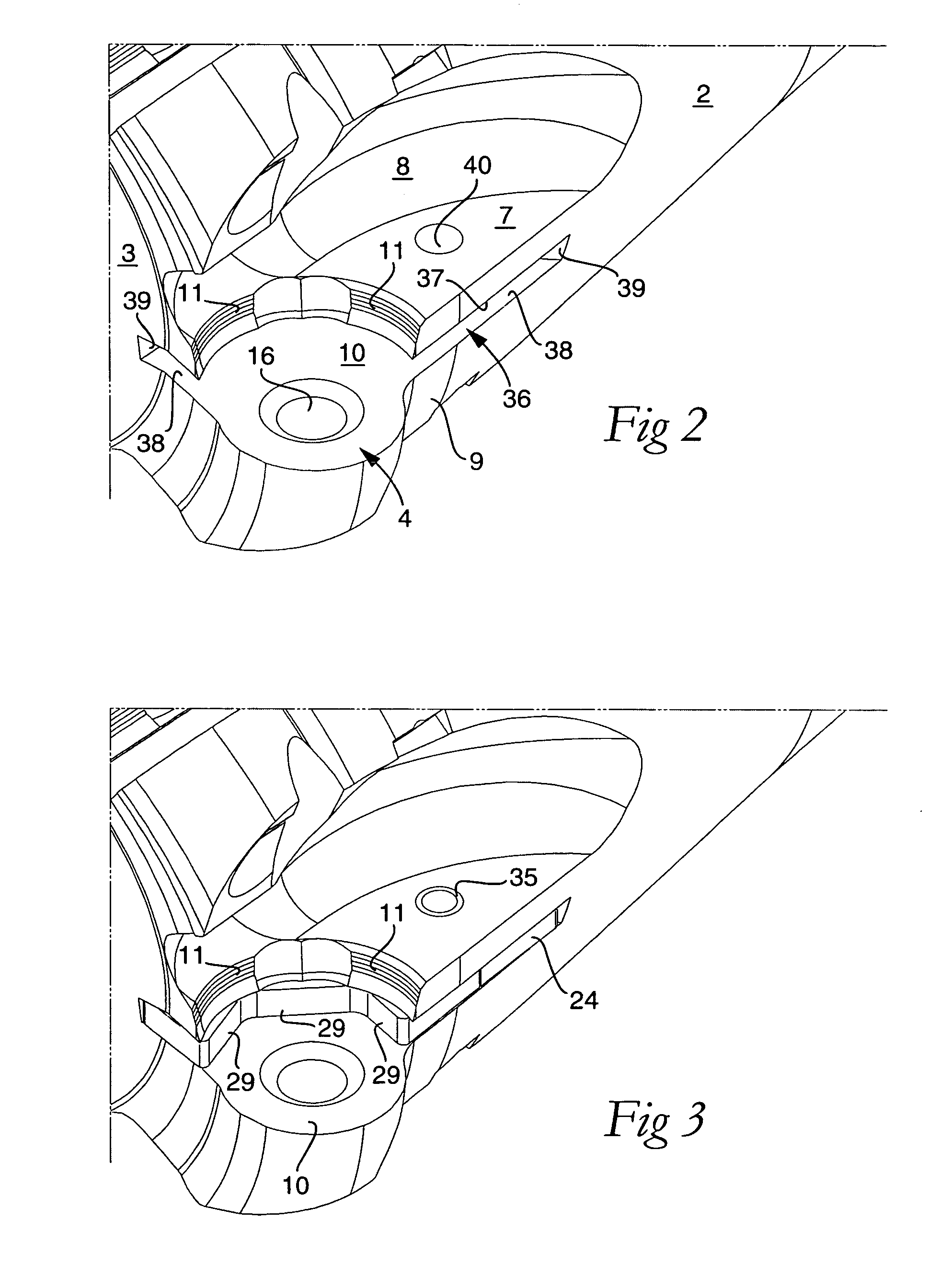 Tool for chip removing machining, and a basic body and a lock member therefor