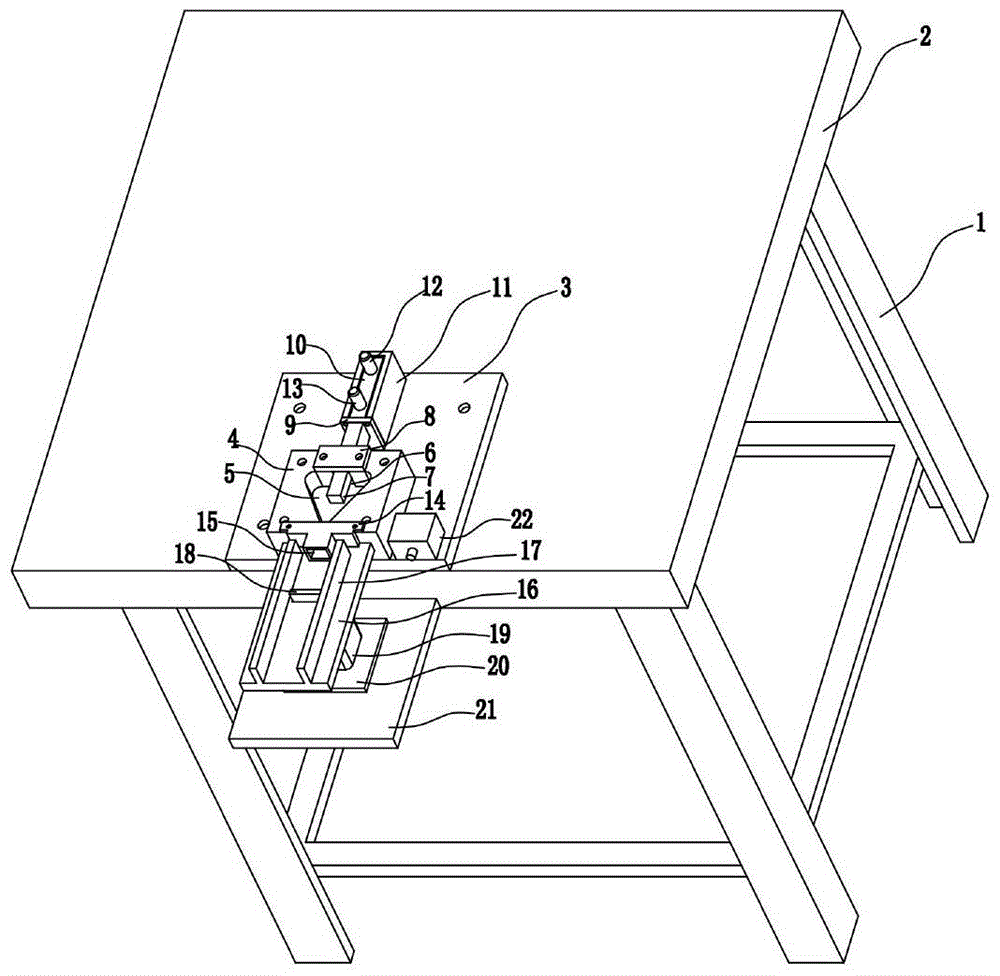 A pneumatic clamping machine