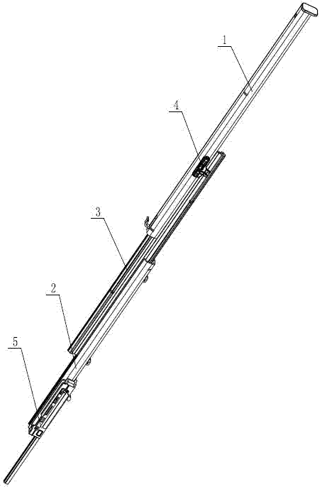 Self-locking sliding rail