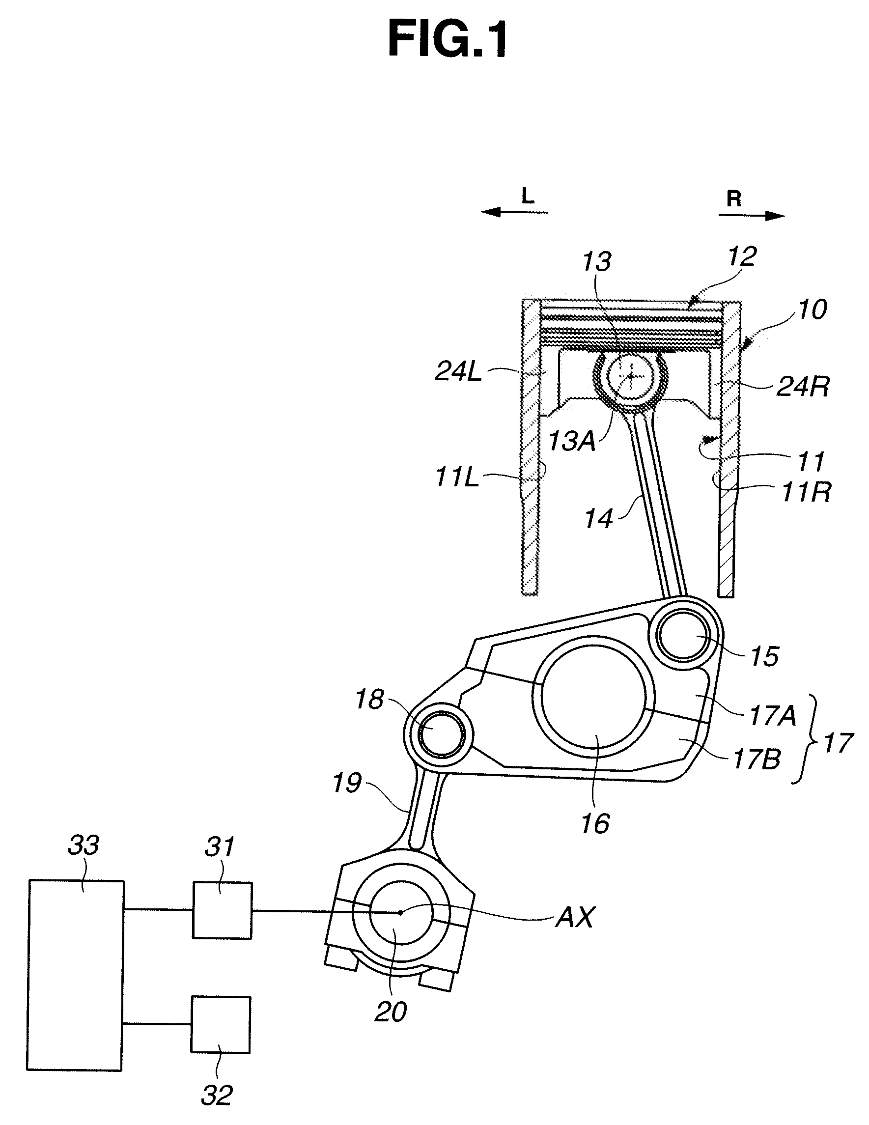 Multi link type piston-crank mechanism of internal combustion engine