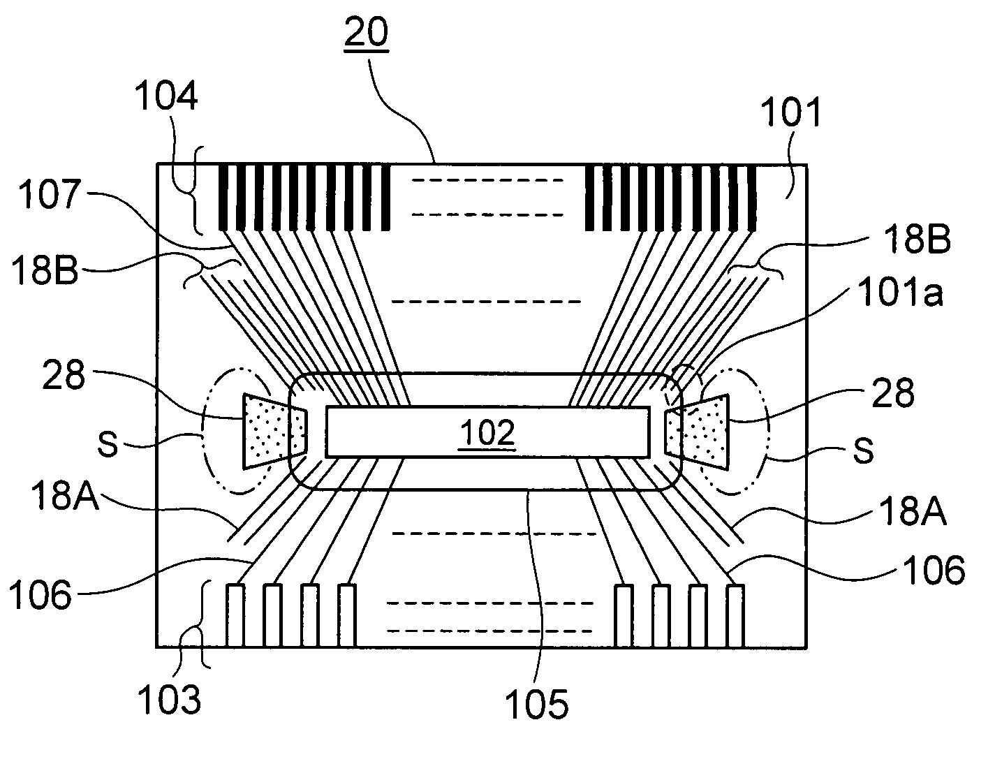 Tape carrier, tape carrier for liquid crystal display device, and liquid crystal display device