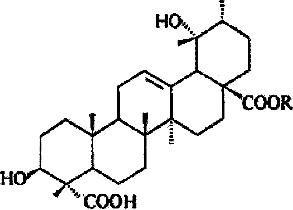 Application of ilexsaponin compound