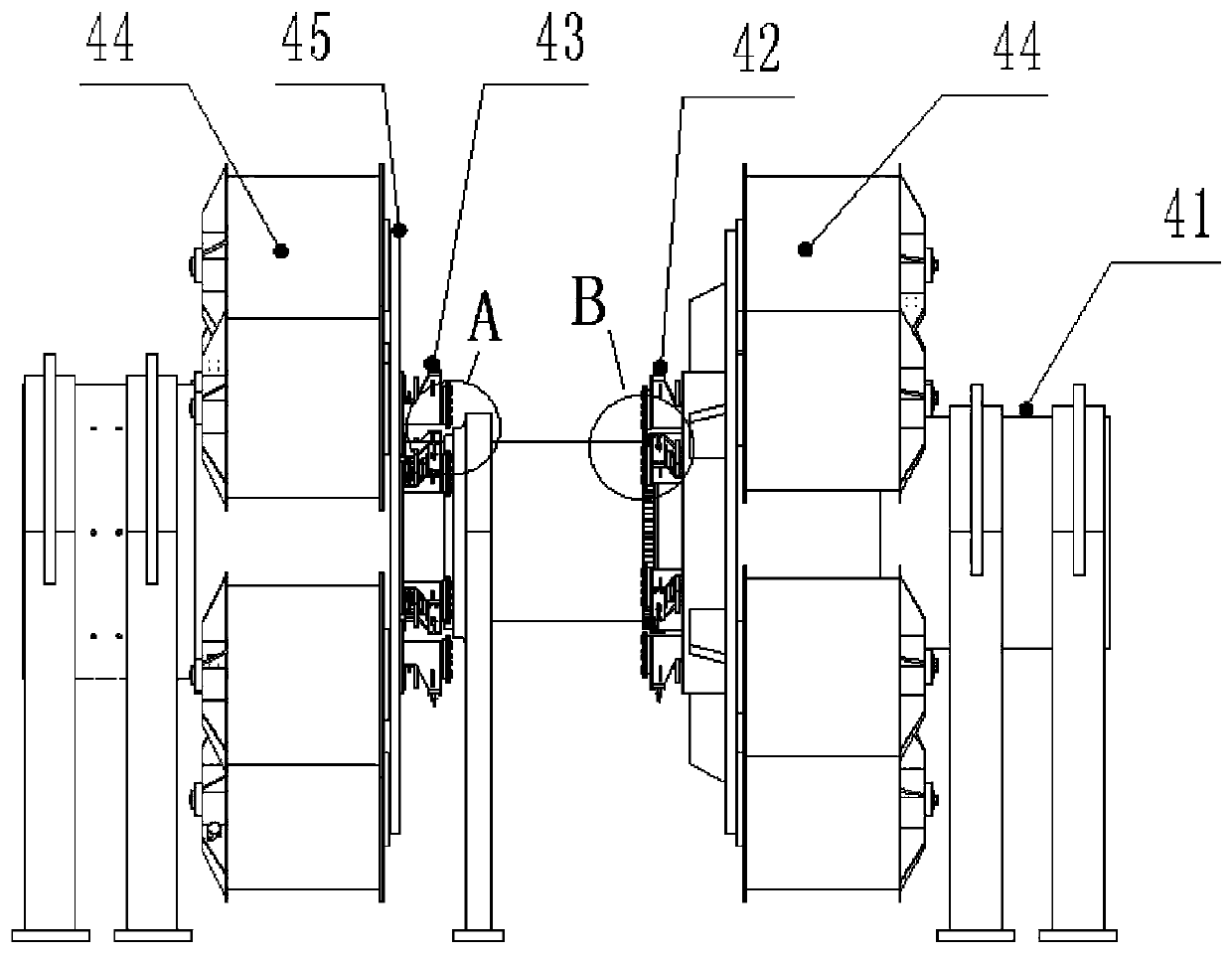 Welding method of stitch welding type multi-layered steel mesh skeleton