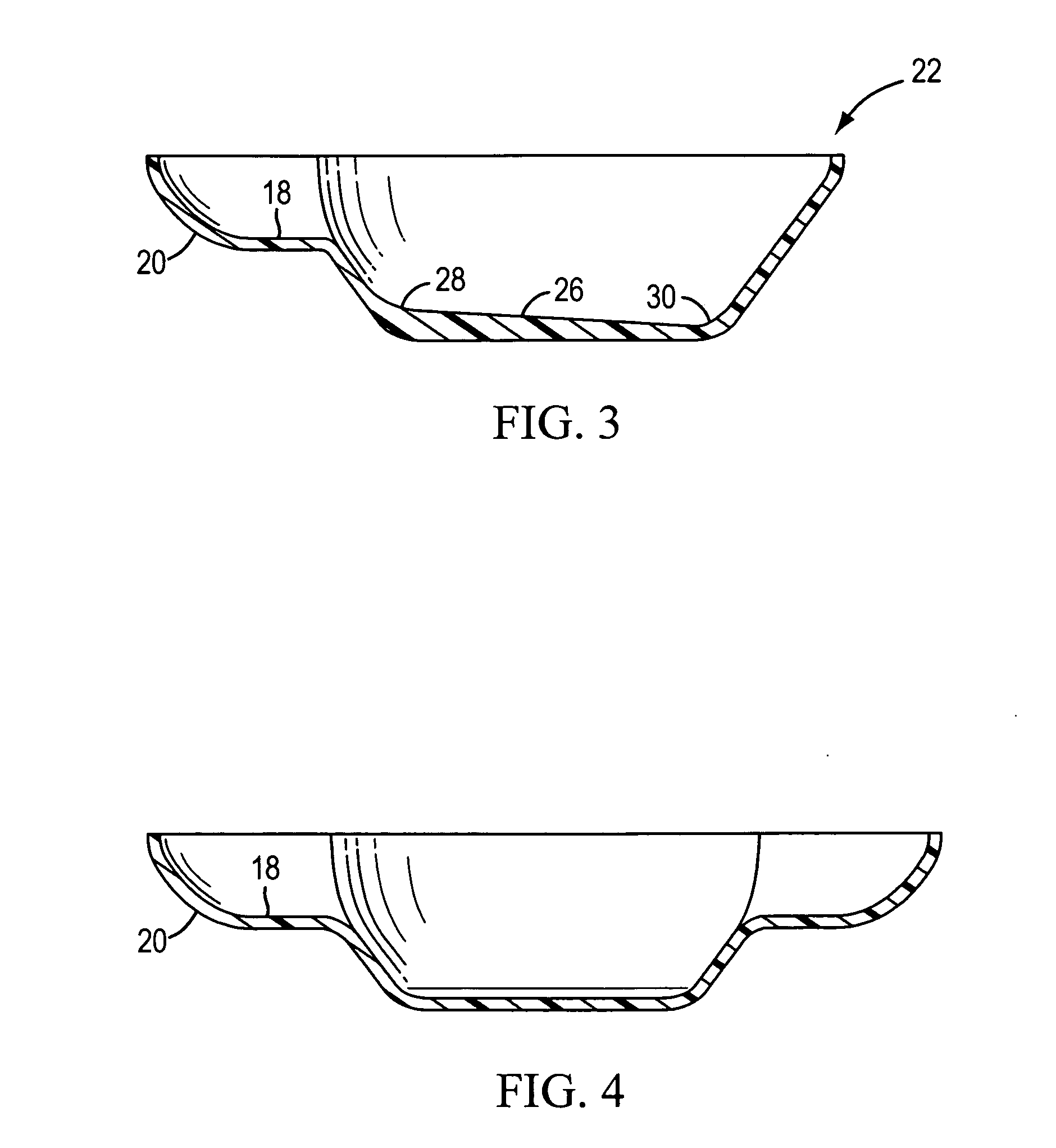 Cereal bowl with elevated trough