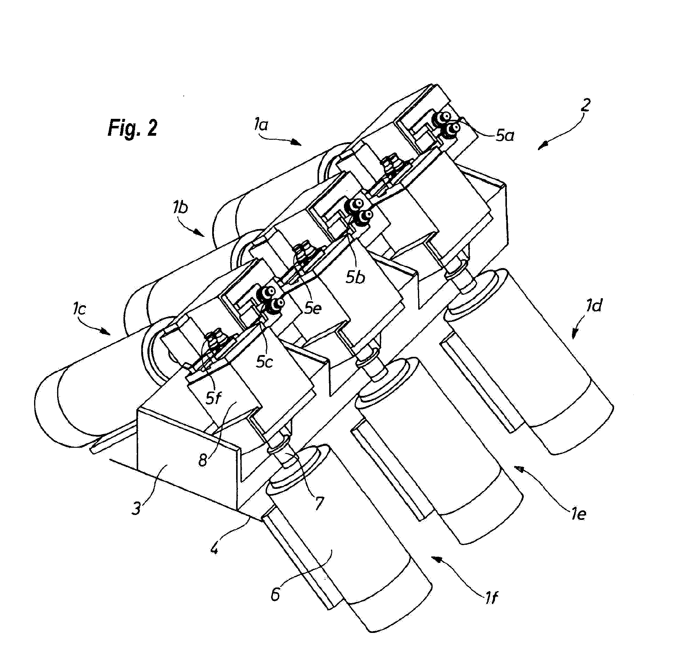 Wire roll stand with individual drive