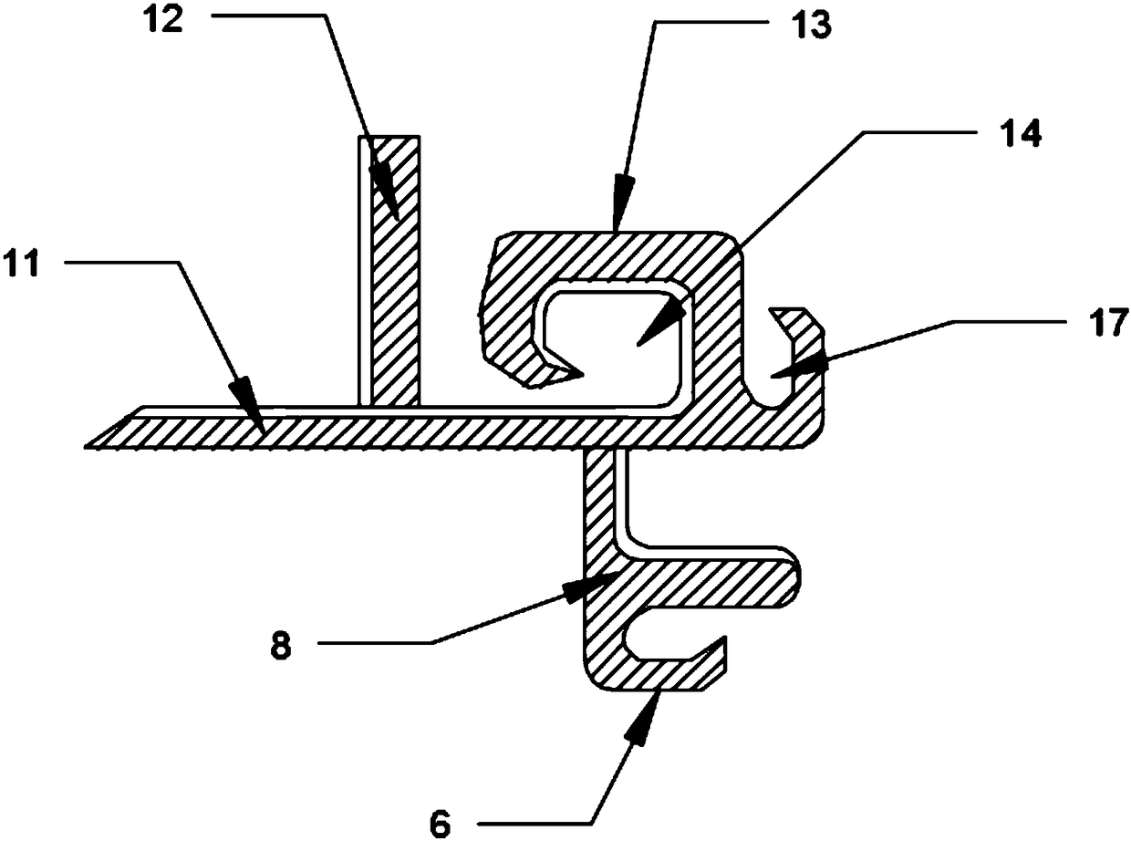 Construction connection structure for building deformation joint