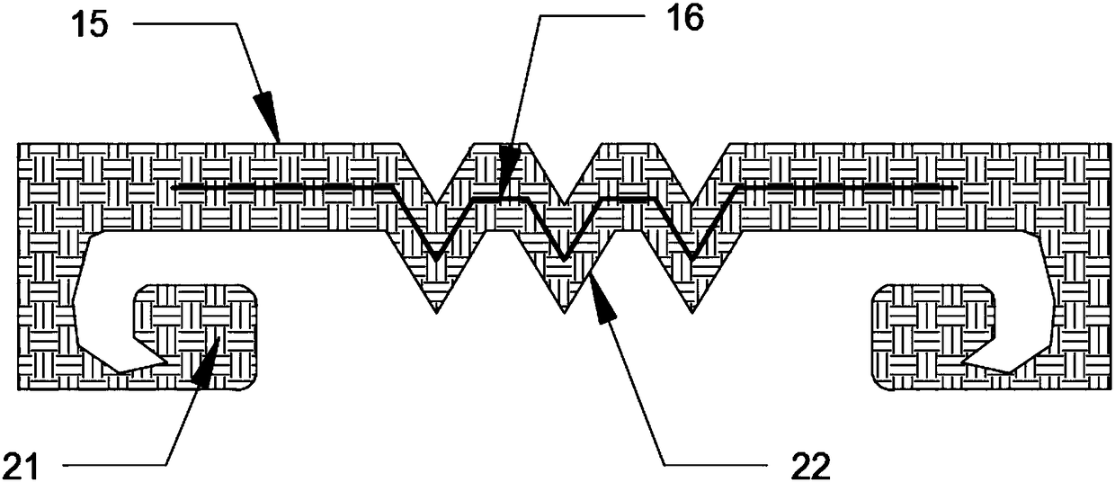 Construction connection structure for building deformation joint