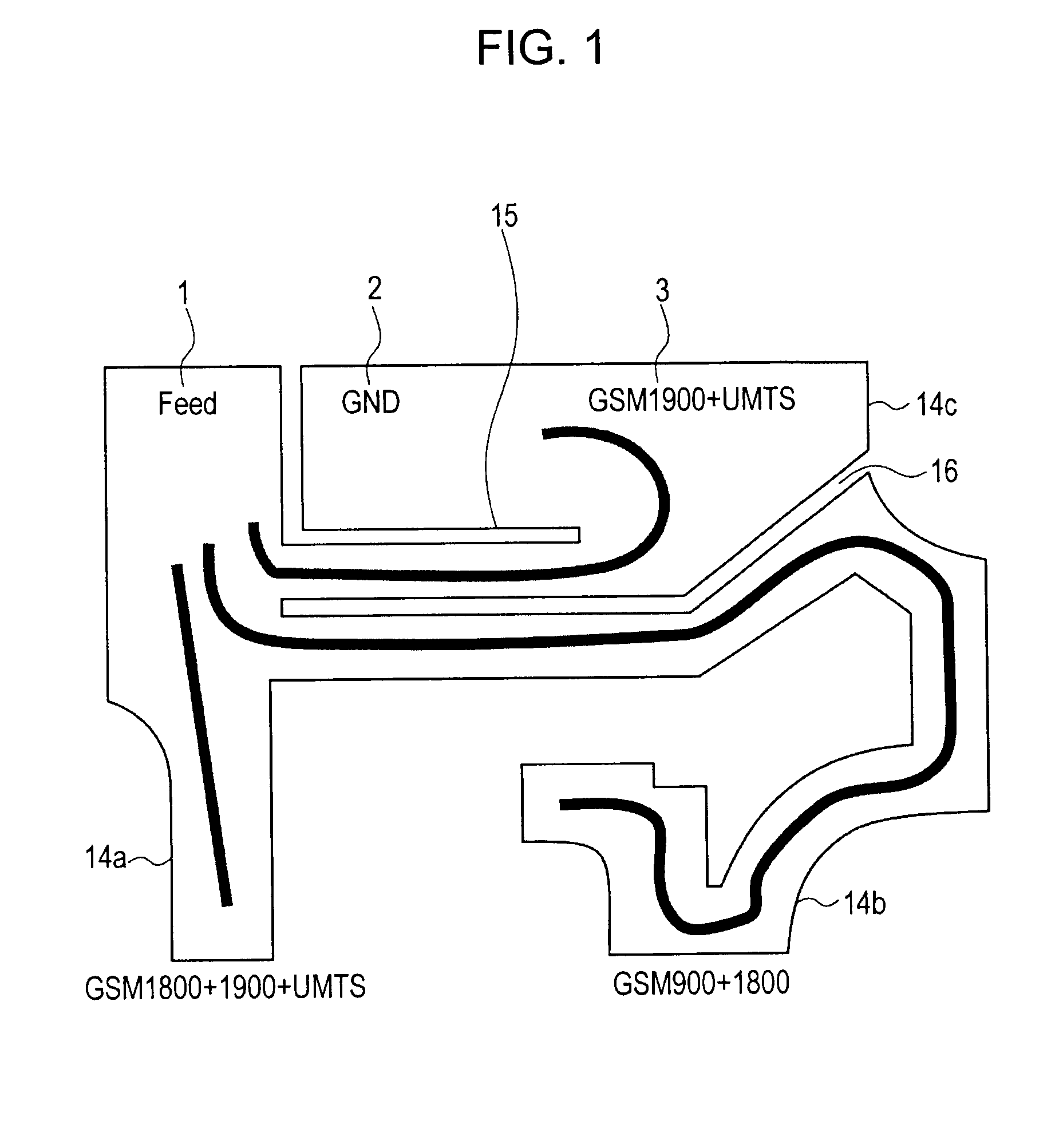Multiband antenna device and communication terminal device