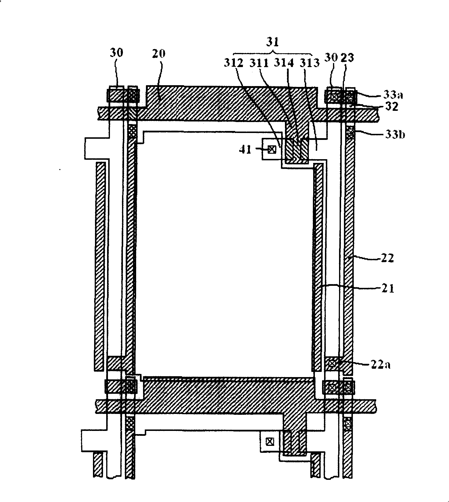 Thin film transistor array base board and its repairing method