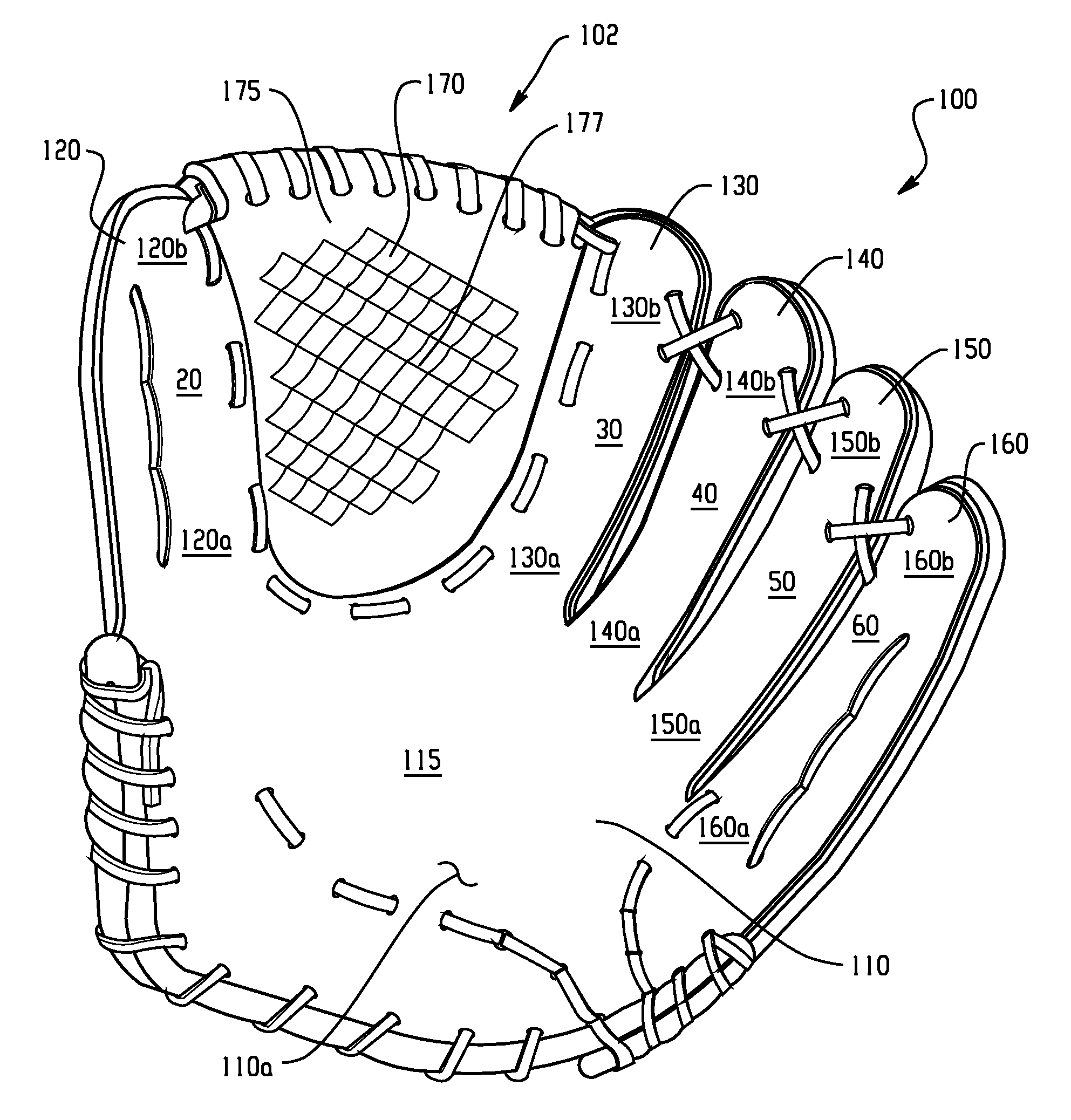 Baseball gloves with an adaptable index finger stall and methods of making same