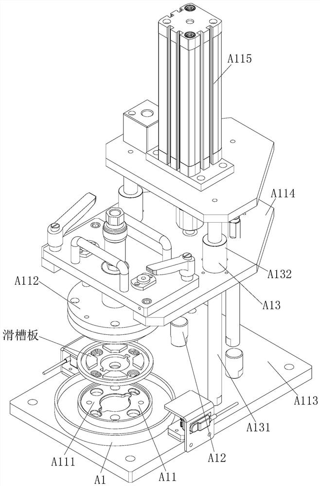 Manual assembling machine and method for automobile seat angle adjuster assembling line