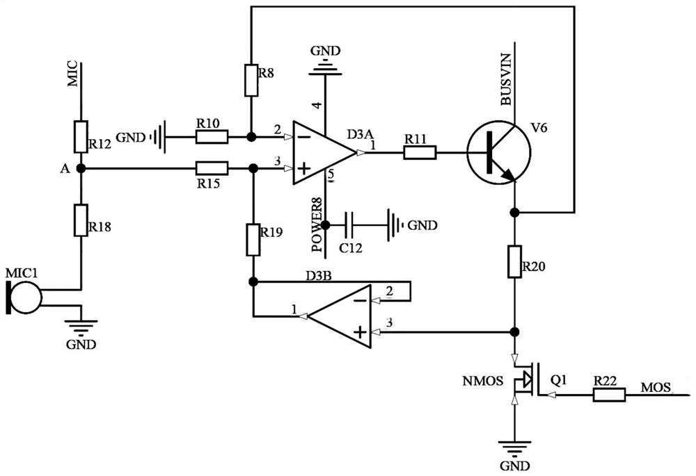 A fire telephone extension voice return circuit and its implementation method