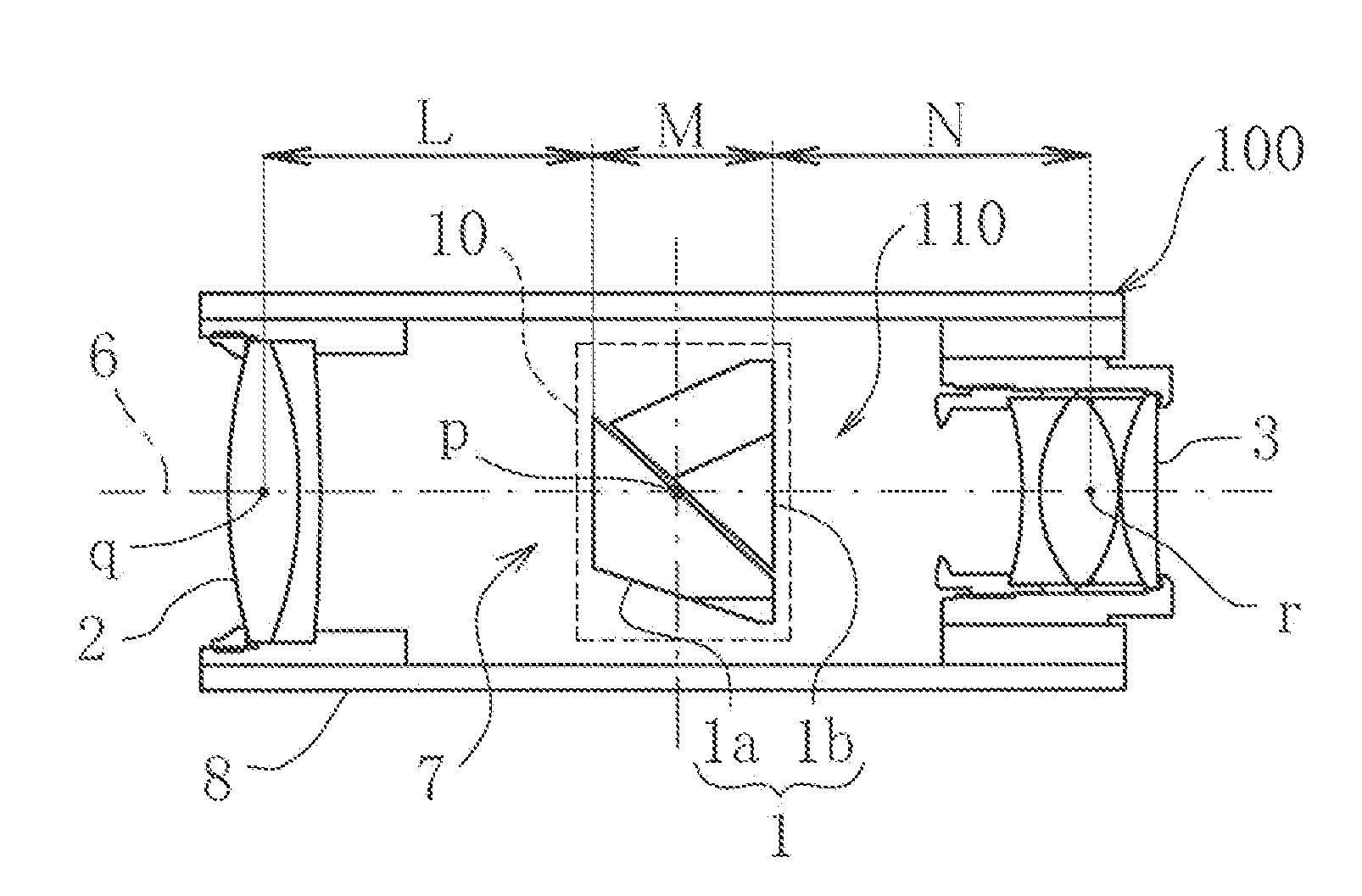 Image stabilizing device and system for telescopic optical instruments