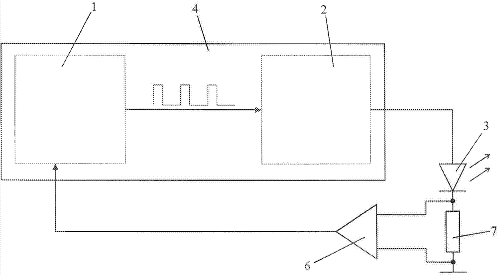 Method for operating a light-emitting device and arrangement