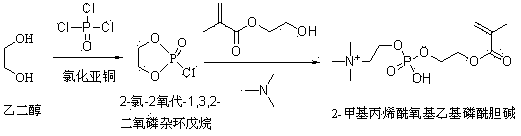 2- methacroyloxyethyl phosphorylcholine synthesizing method