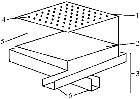 Experimental device and experimental method for measuring drainage performance of porous asphalt mixture