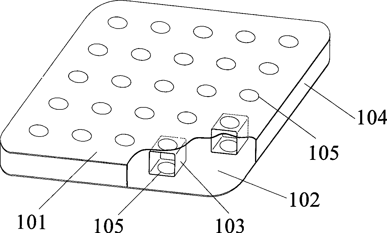 Fusion splicing technological process and equipment for hollow drawstring of air bed body