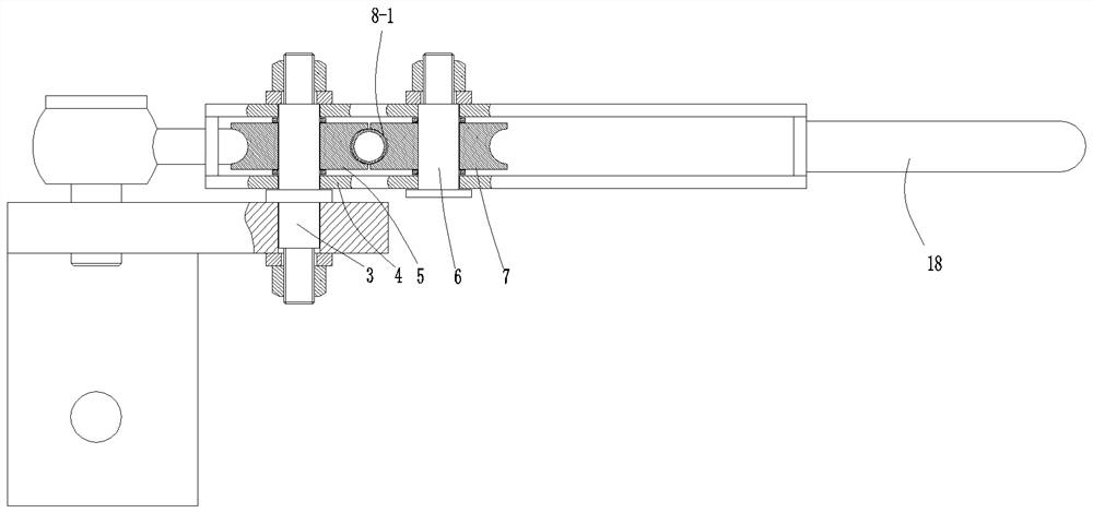 Bent pipe machining device of small-diameter thin-walled pipe for spraying and atomizing in deodorization equipment