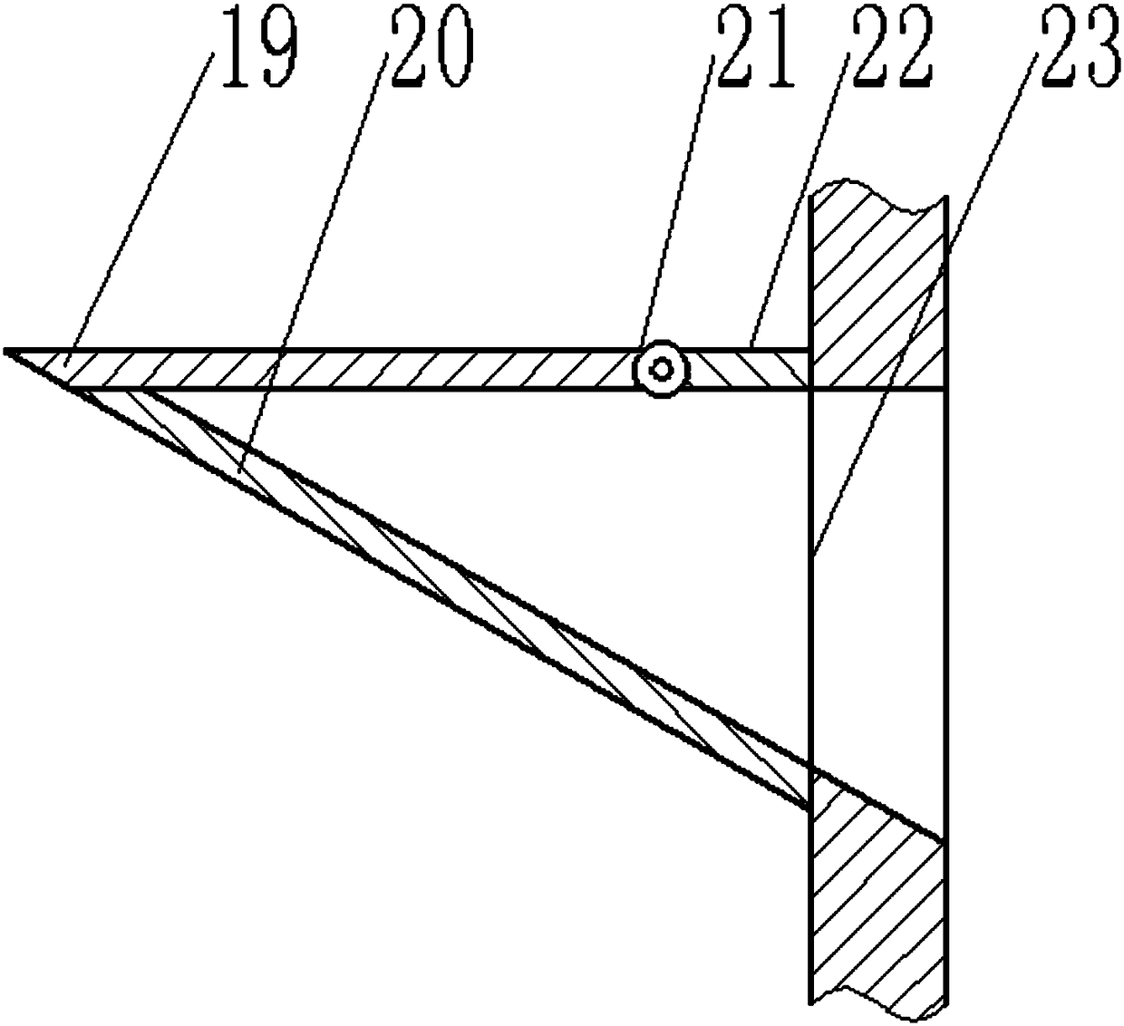 A sorting and recycling device for construction waste