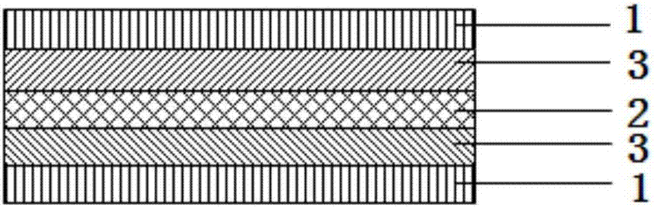 Biodegradable multilayer co-extrusion material and preparation method thereof