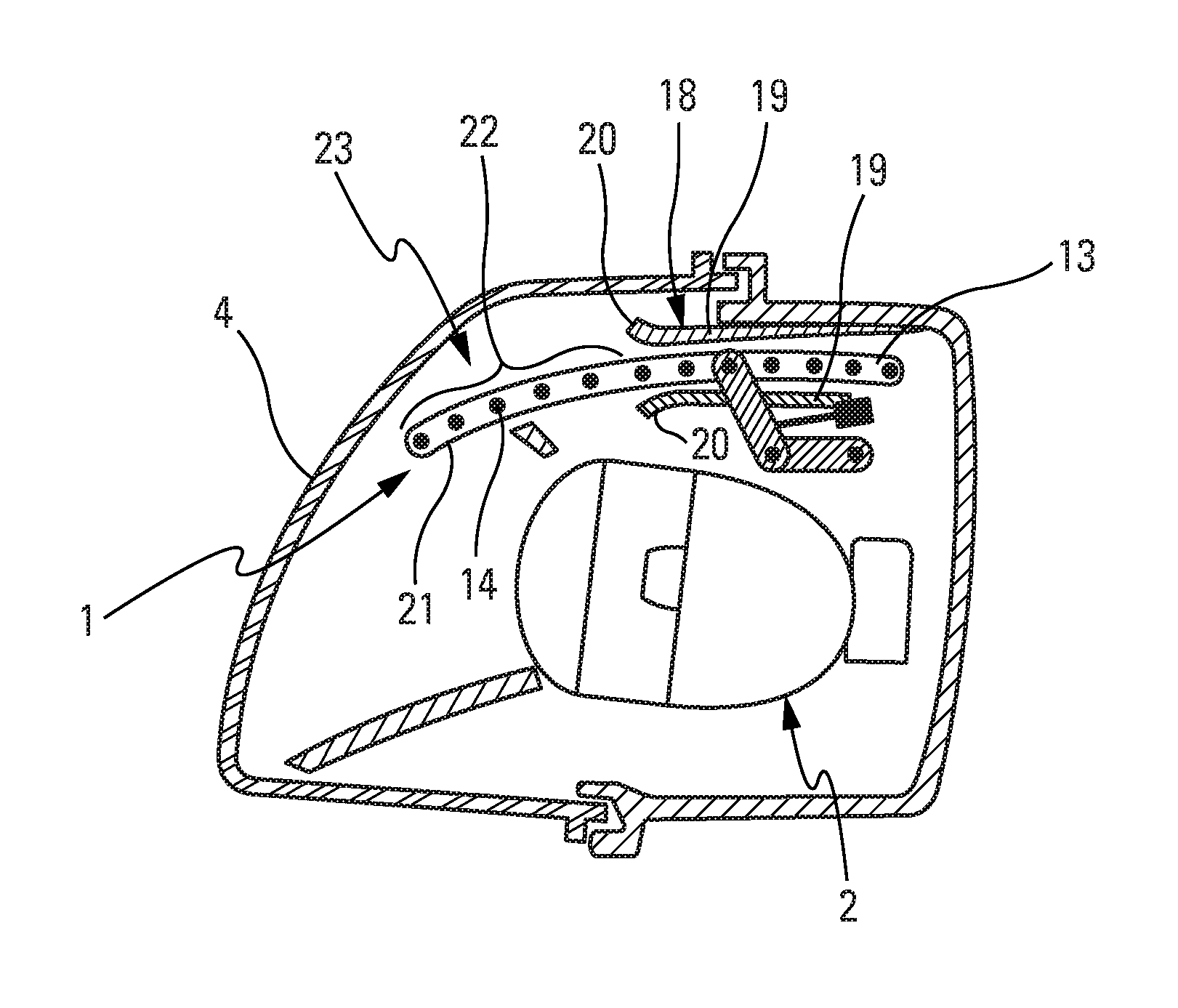 Lighting and/or signalling device with a moveable daytime element