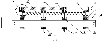 Rack type bridge expansion device