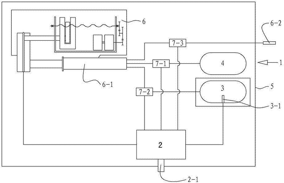 Automatic radioactive medicament split charging injector and automatic radioactive medicament split charging method