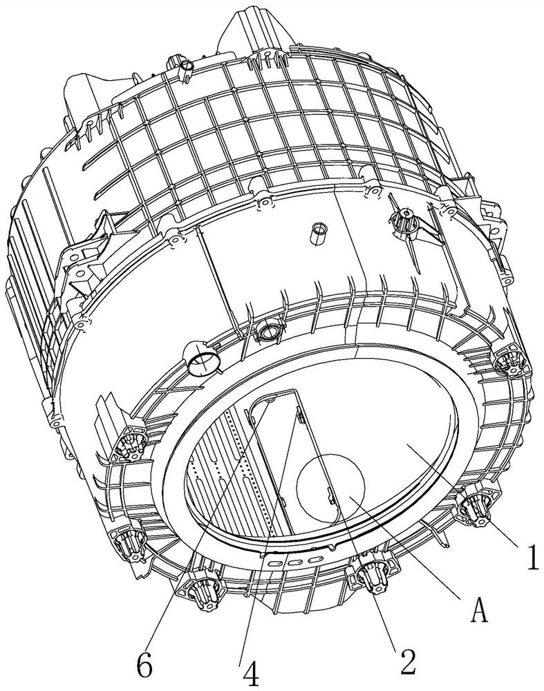 Lifting rib of clothes disposal facility and clothes disposal facility