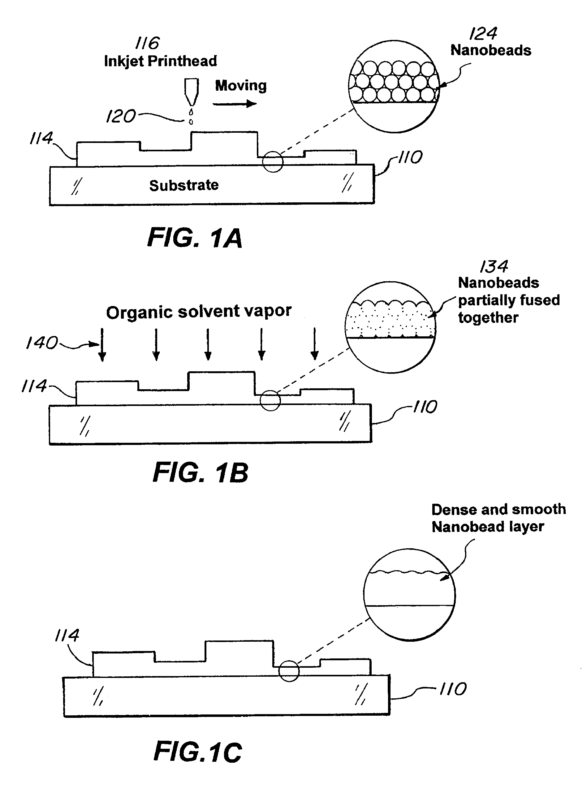 Method and apparatus for forming structures of polymer nanobeads