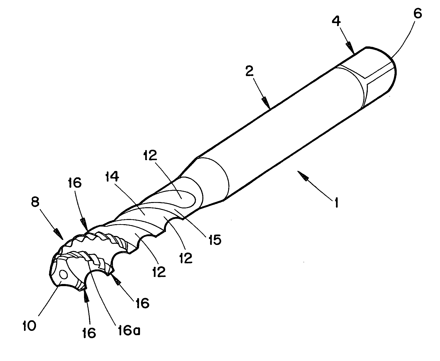 Threading tap for cutting threads in blind holes and methods of its manufacture